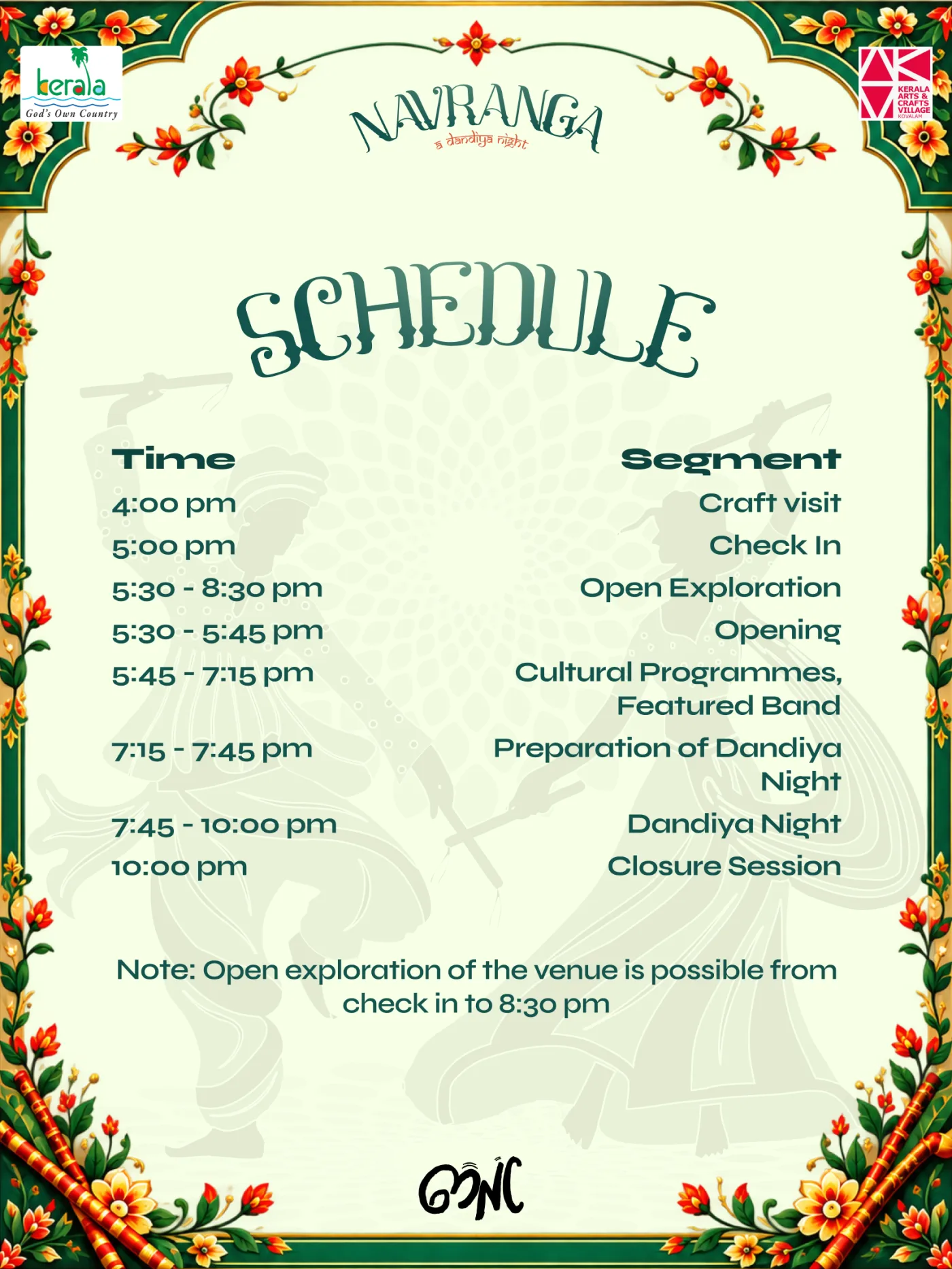The programme — page 2 of 5 of the Navranga programme